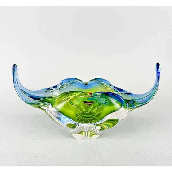 Image 1 of Vintage Art glass bowl by Josef Hospodka for Chribska Glassworks, 1960s