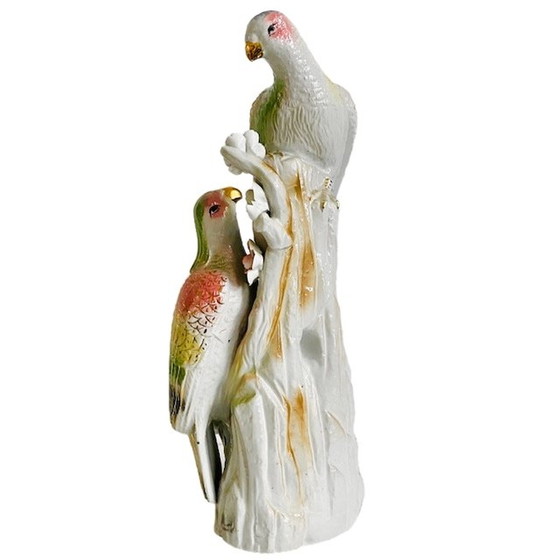 Image 1 of Figura de paloma de porcelana XL colorida vintage