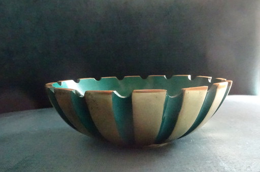 Maurice Ascalon Bowl Bronze Enamel