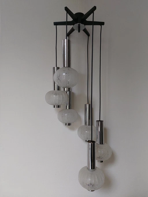 Mid - Century 6 Arms Solken Leuchten Pendant Lamp