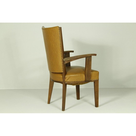 Image 1 of Set of 7 vintage oak chairs by Hendrik Wouda, 1920