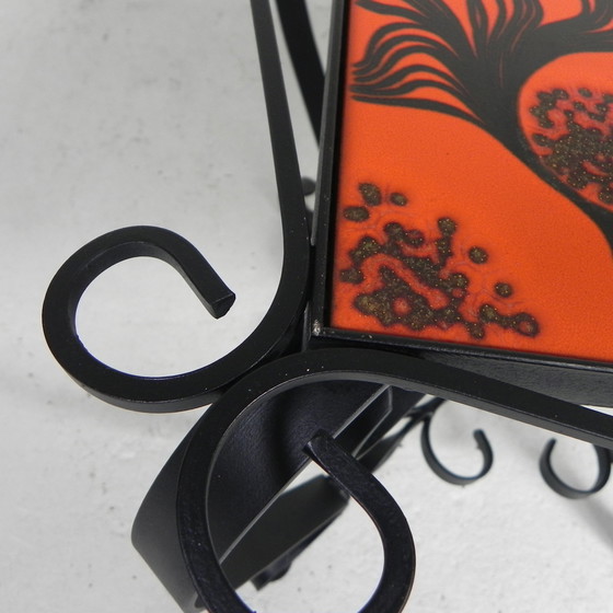 Image 1 of Vintage coffee table with 4 tiles, 1960s