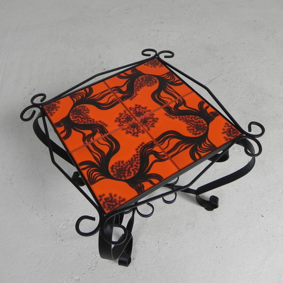 Image 1 of Table basse vintage avec 4 carreaux, 1960s