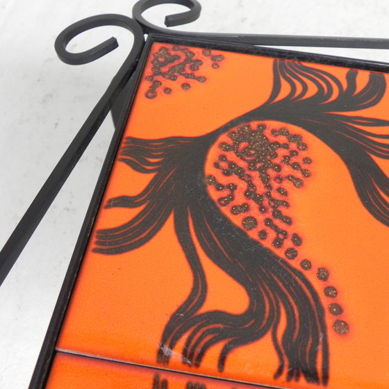 Image 1 of Table basse vintage avec 4 carreaux, 1960s