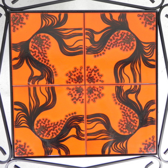 Image 1 of Table basse vintage avec 4 carreaux, 1960s