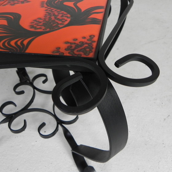 Image 1 of Table basse vintage avec 4 carreaux, 1960s