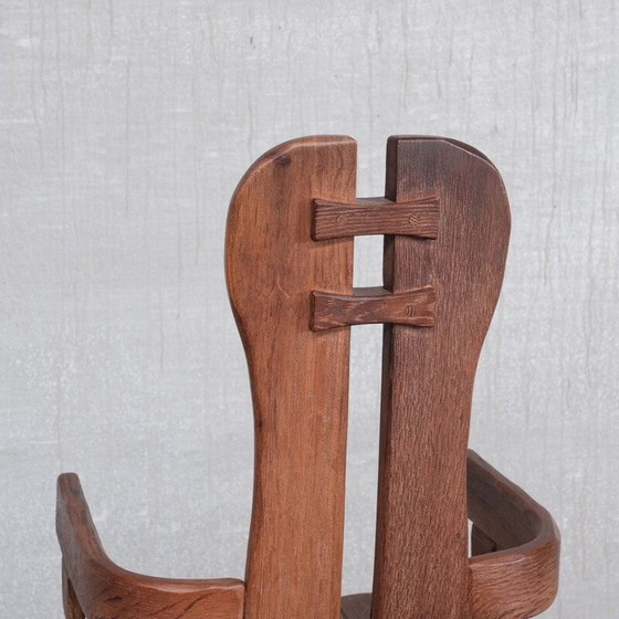 Image 1 of Set of 4 oakwood mid-century dining chairs, Belgium 1970s