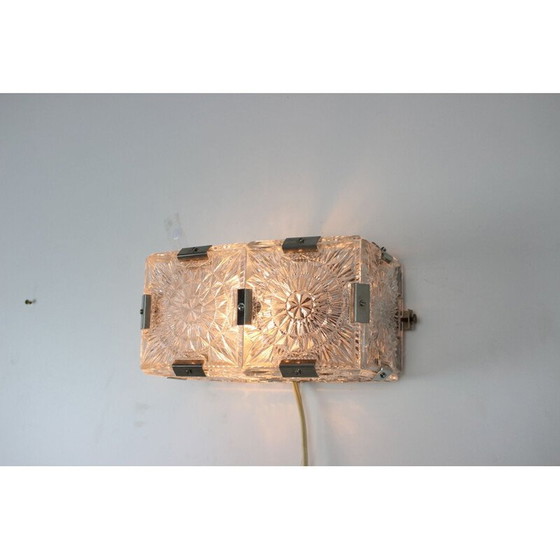 Image 1 of Vintage metal wall lamp by Kamenický Šenov, Czechoslovakia 1970