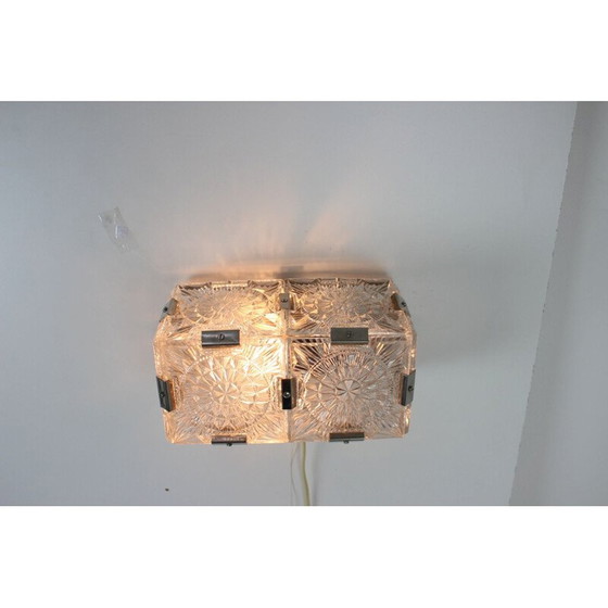 Image 1 of Vintage metal wall lamp by Kamenický Šenov, Czechoslovakia 1970