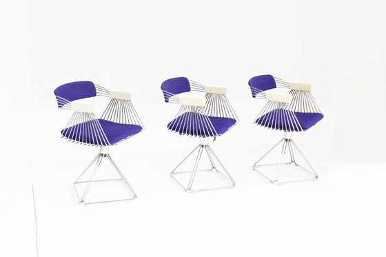 Image 1 of Rudi Verelst Delta dining room chairs and table Novalux, 1974, Set of 5