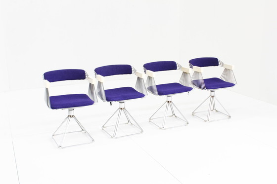 Image 1 of Rudi Verelst Delta dining room chairs and table Novalux, 1974, Set of 5