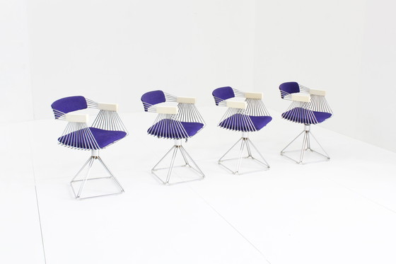 Image 1 of Rudi Verelst Delta dining room chairs and table Novalux, 1974, Set of 5