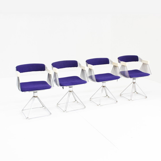 Image 1 of Rudi Verelst Delta dining room chairs and table Novalux, 1974, Set of 5