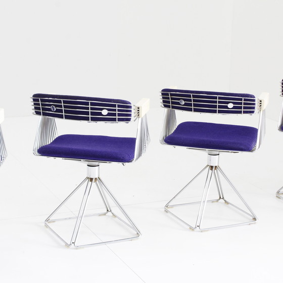 Image 1 of Rudi Verelst Delta dining room chairs and table Novalux, 1974, Set of 5