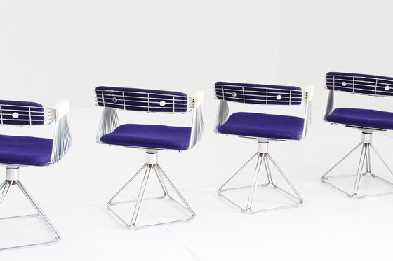 Image 1 of Rudi Verelst Delta dining room chairs and table Novalux, 1974, Set of 5