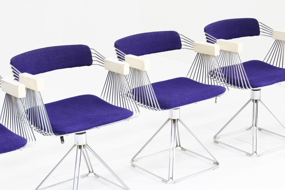 Image 1 of Rudi Verelst Delta dining room chairs and table Novalux, 1974, Set of 5