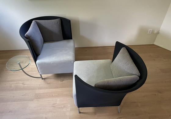 Image 1 of 2x Montis Scene armchairs with 1x stool