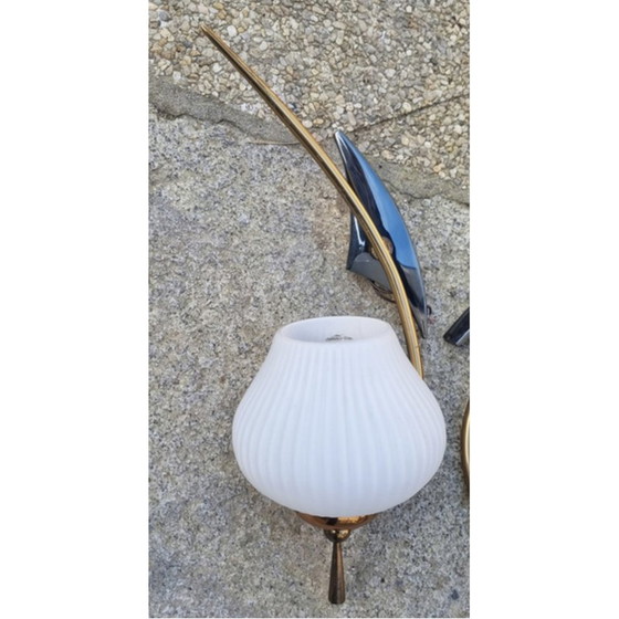 Image 1 of Pair of vintage wall lamps by Arlus, 1950