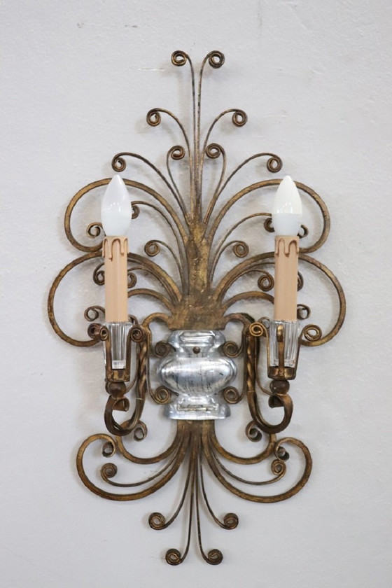 Image 1 of Wall Lights Attributed To Maison Baguès, 1950S