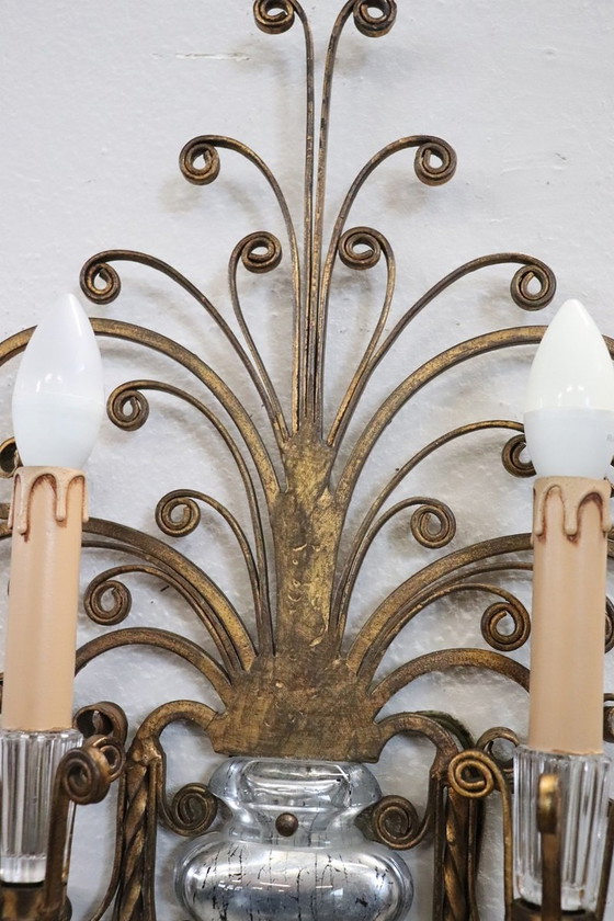 Image 1 of Wall Lights Attributed To Maison Baguès, 1950S