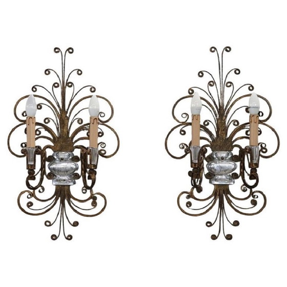 Image 1 of Wall Lights Attributed To Maison Baguès, 1950S