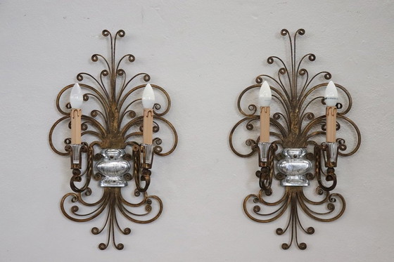 Image 1 of Wall Lights Attributed To Maison Baguès, 1950S