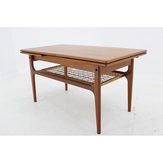 Image 1 of Vintage extendable teak coffee table, Denmark 1960