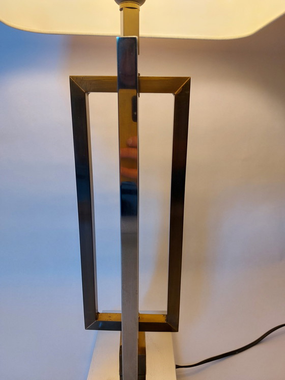 Image 1 of Mid-Century Rome Rega Chrome Brass Table Lamp, 1970