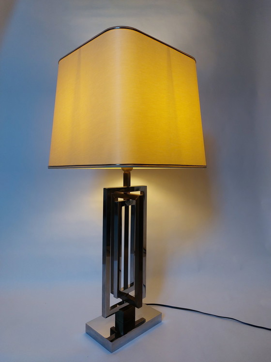 Image 1 of Mid-Century Rome Rega Chrome Brass Table Lamp, 1970