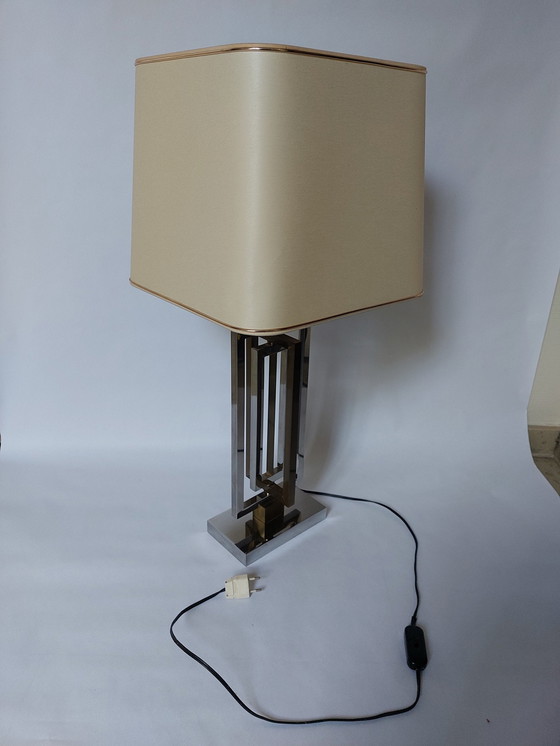 Image 1 of Mid-Century Rome Rega Chrome Brass Table Lamp, 1970