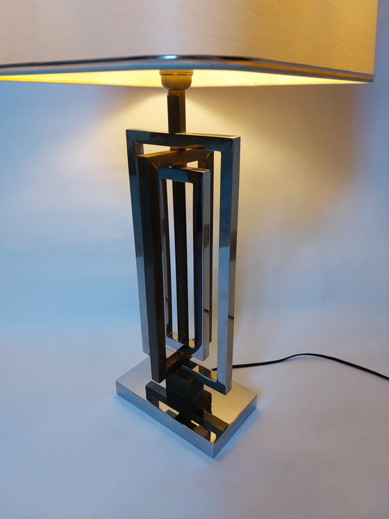 Image 1 of Mid-Century Rome Rega Chrome Brass Table Lamp, 1970