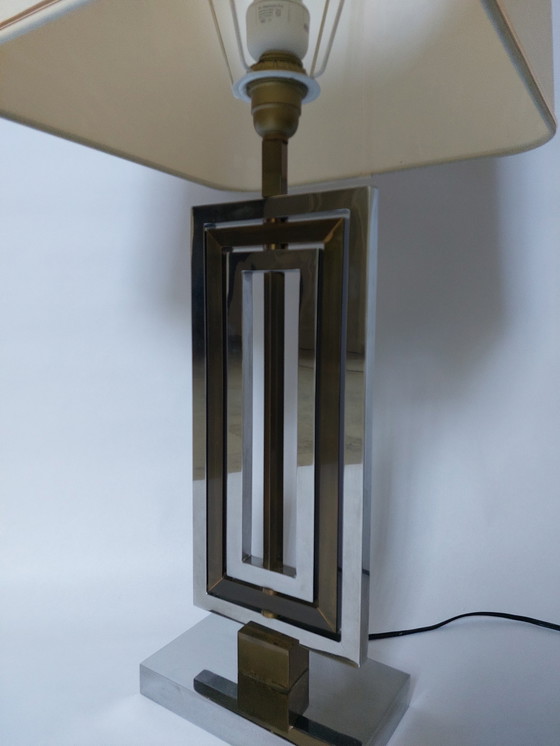 Image 1 of Mid-Century Rome Rega Chrome Brass Table Lamp, 1970