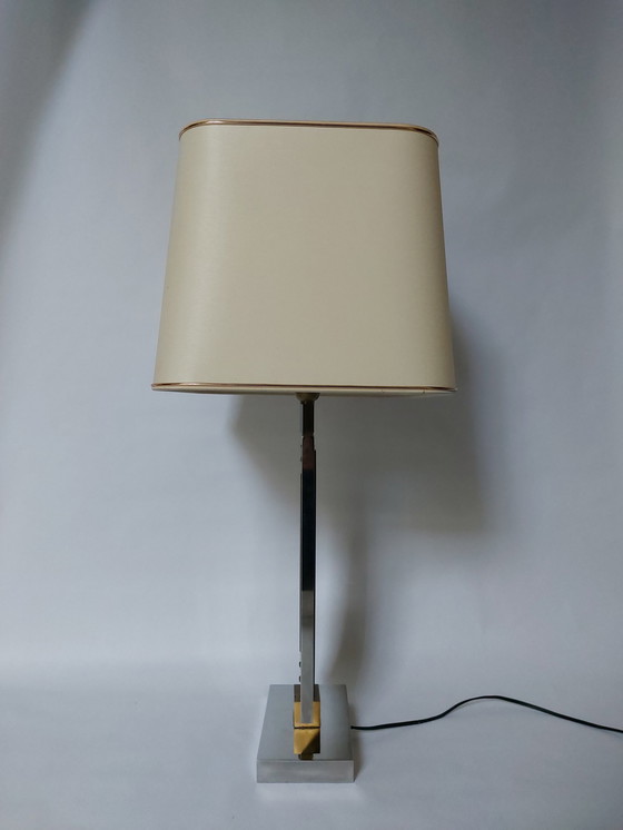 Image 1 of Mid-Century Rome Rega Chrome Brass Table Lamp, 1970