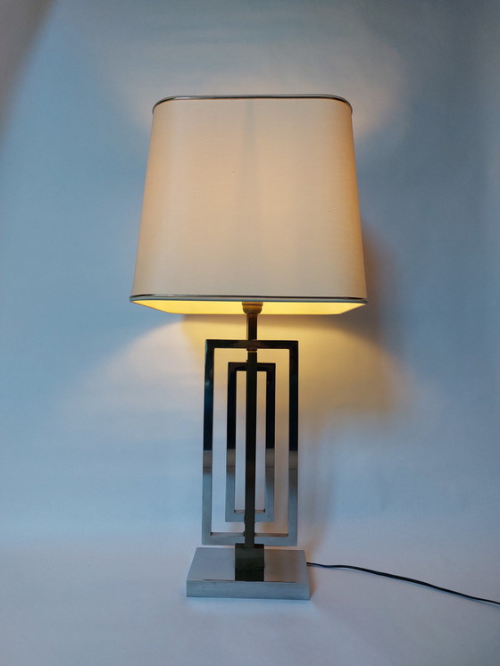 Image 1 of Mid-Century Rome Rega Chrome Brass Table Lamp, 1970