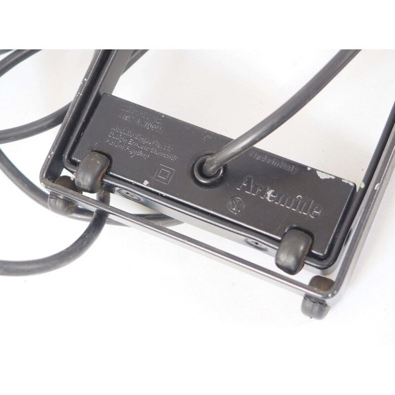 Image 1 of Vintage lamp in black aluminum with "Sintesi" stamped on the base by Ernesto Gismondi for Artemide, 1976
