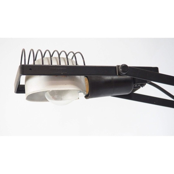 Image 1 of Vintage lamp in black aluminum with "Sintesi" stamped on the base by Ernesto Gismondi for Artemide, 1976