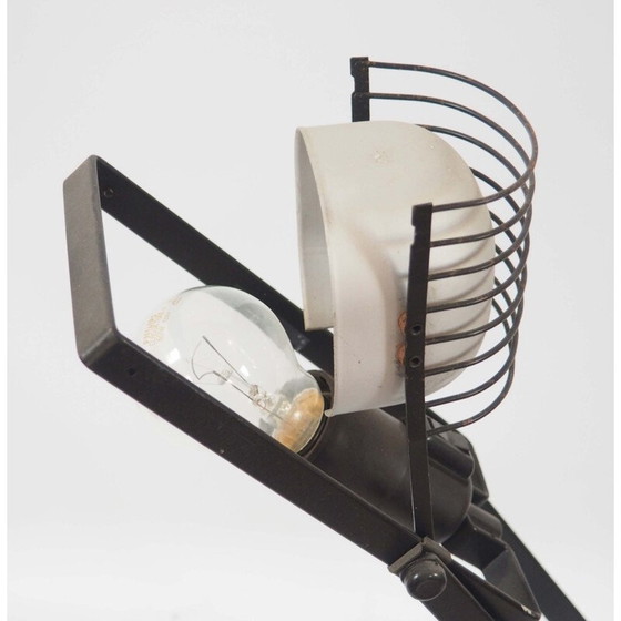 Image 1 of Vintage lamp in black aluminum with "Sintesi" stamped on the base by Ernesto Gismondi for Artemide, 1976