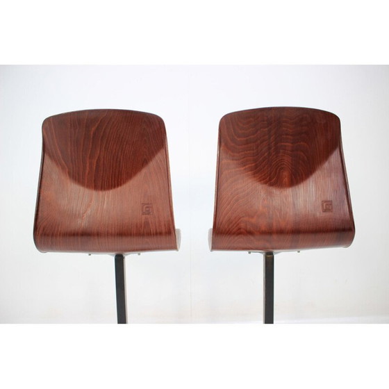 Image 1 of Pair of vintage dining chairs by Elmar Flötotto for Pagholz, 1970