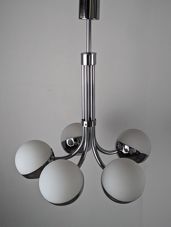 Image 1 of Chandelier Lamp By Stilnovo 1960S