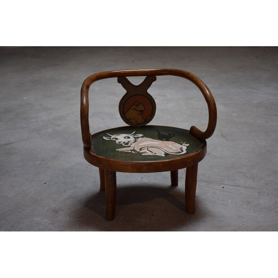 Image 1 of Vintage children's armchair by Benjamin Rabier