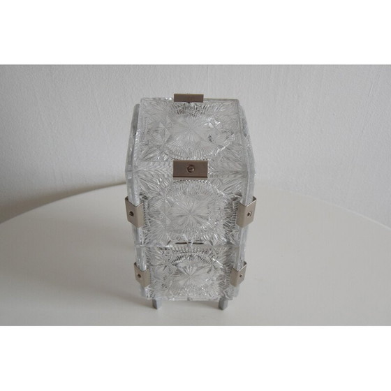 Image 1 of Vintage glass table lamp by Josef Hejtman for Kamenicky Senov, Czechoslovakia 1960