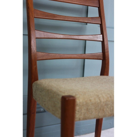 Image 1 of Pair of mid century teak ladder back chairs by Svegards Of Markaryd