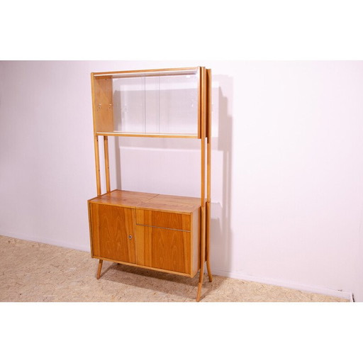 Vintage wall bookcase by František Jirák for Tatra nábytok, Czechoslovakia 1960