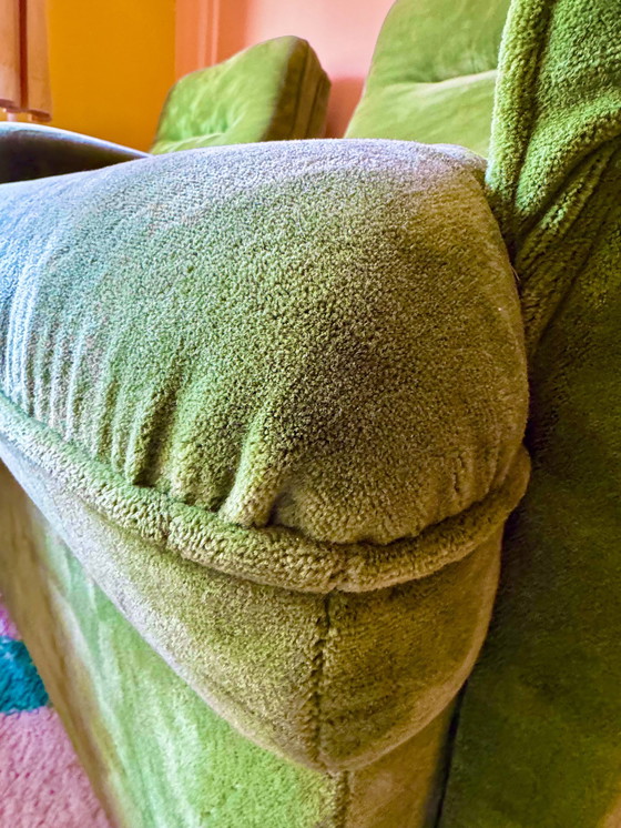 Image 1 of Armchair Set - Green velvet - 1970S