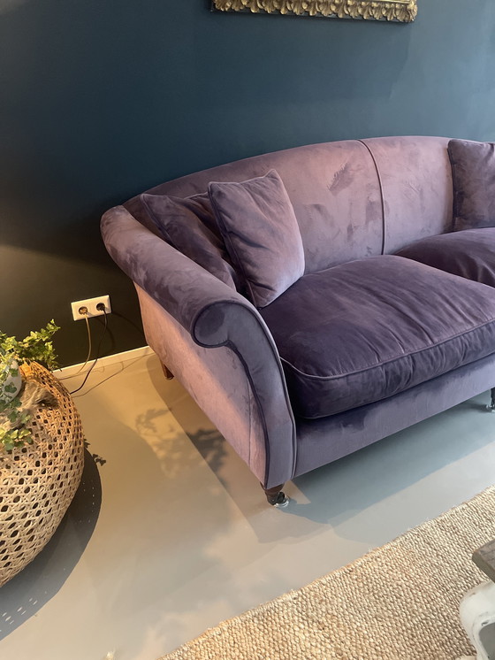 Image 1 of Purple Velvet Sofa 2.5 Seat