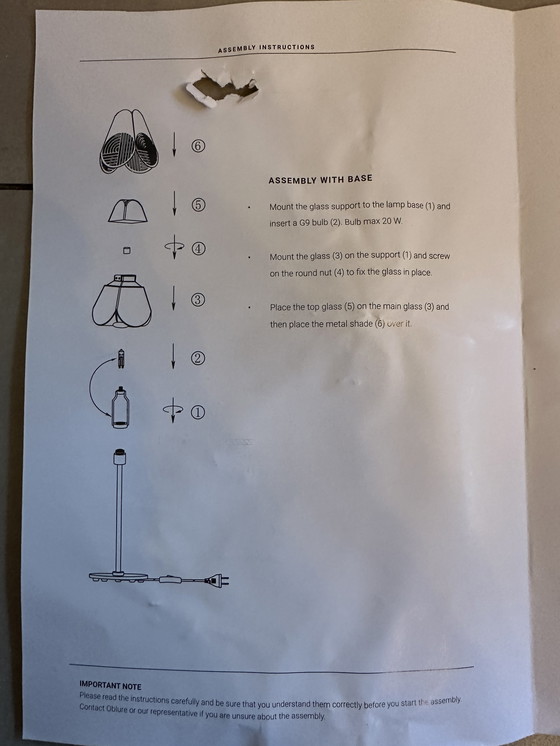 Image 1 of Oblure Notic Lampe à poser