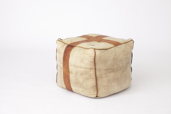 Image 1 of 2 Vintage Poufs 1970S - Germany