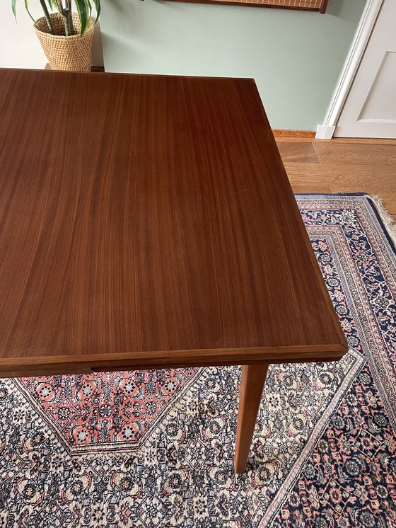 Image 1 of Table de salle à manger extensible Mid Century