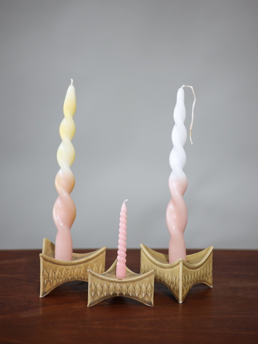 Jens Quistgaard candlesticks Danish ceramics