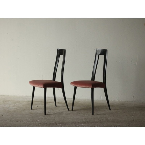 Image 1 of Set of 4 Italian vintage dinning chairs, 1960s
